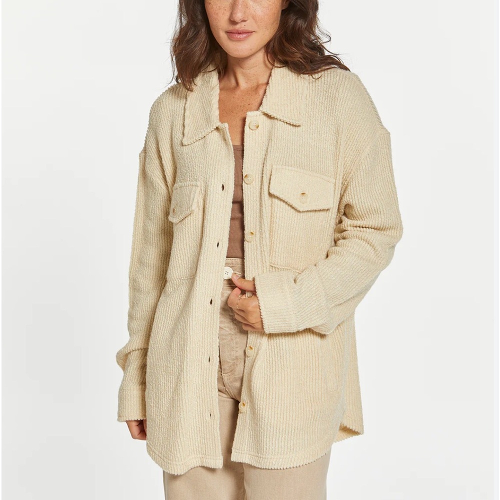 Thread & Supply Mid Length Tan Jacket